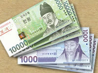 韓国の紙幣